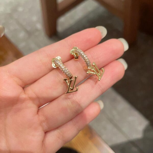 replica,repliche,fake,1:1,earrings,bracelet,ring,jewelry Orecchini LV originali in ottone e argento sterling 925 (J04PZ)