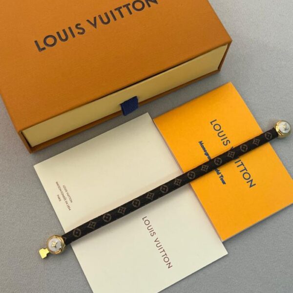 replica,repliche,fake,1:1,earrings,bracelet,ring,jewelry Bracciale in tela rivestita con logo LOUIS VUITTON da donna (9DZPZ)