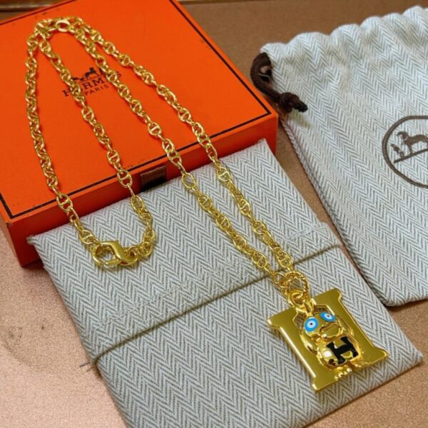 replica,repliche,fake,1:1,earrings,bracelet,ring,jewelry Collana Hermès (XPUOM)