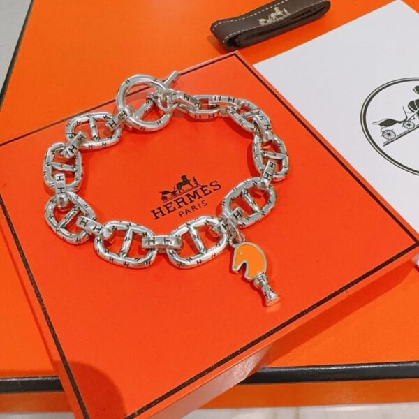 replica,repliche,fake,1:1,earrings,bracelet,ring,jewelry Nuovo bracciale Hermès Thickened Platinum Edition (CIKUH)