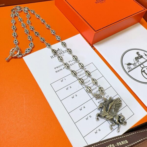 replica,repliche,fake,1:1,earrings,bracelet,ring,jewelry Collana Hermès (C4196)