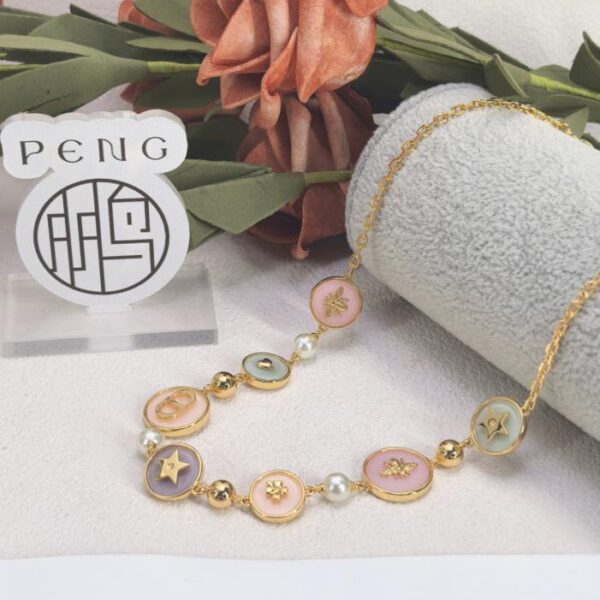 Versione Counter Dior nuova collana multi-elemento in perle (B1SWN)