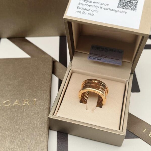 replica,repliche,fake,1:1,earrings,bracelet,ring,jewelry Versione da banco Bulgari anello a molla versione larga v oro rosa materiale oro produzione v oro (VHBJL)