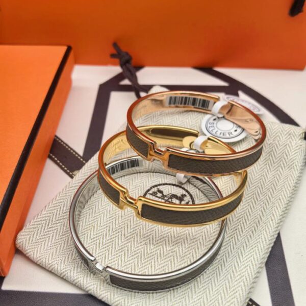 replica,repliche,fake,1:1,earrings,bracelet,ring,jewelry Versione da banco Bracciale Hermès in pelle marrone nuova versione aggiornata (F9IPV)