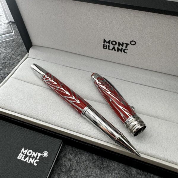 replica,repliche,fake,1:1,earrings,bracelet,ring,jewelry Nuova penna Montblanc Meisterstuck Series, edizione speciale bicolore, con firma in rilievo in oro rosso (4TSJG)