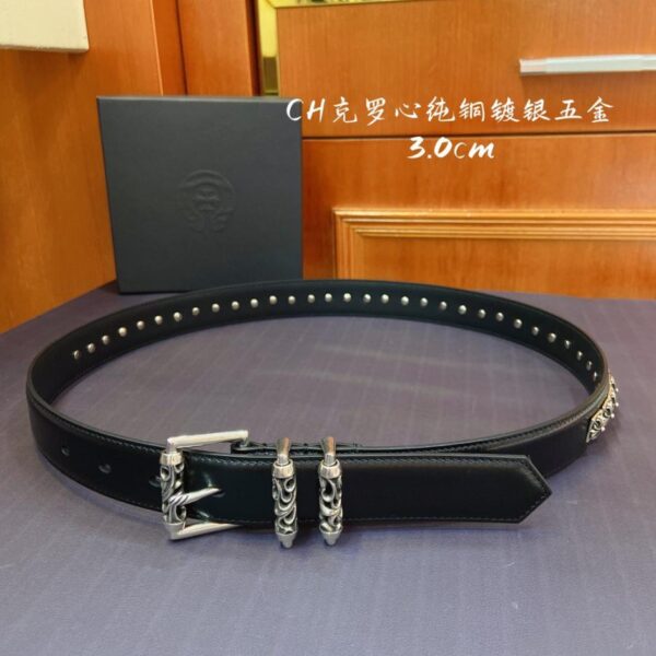 replica,repliche,fake,1:1,earrings,bracelet,ring,jewelry Cintura con fibbia ad ardiglione a pilastro romano con rullo rotante Chrome Hearts (YNEES)