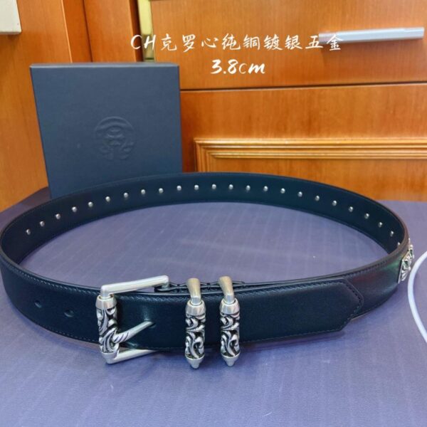 replica,repliche,fake,1:1,earrings,bracelet,ring,jewelry Cintura con fibbia ad ardiglione a pilastro romano con rullo rotante Chrome Hearts (Z0YPP)