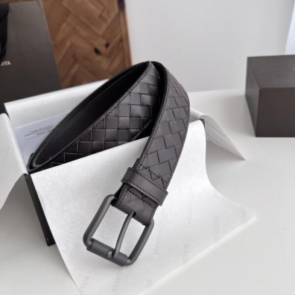 replica,repliche,fake,1:1,earrings,bracelet,ring,jewelry Cintura intrecciata da uomo BV New Intreccio in pelle di vitello opaca italiana (4BOFK)