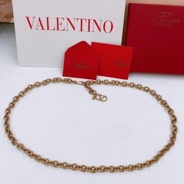 replica,repliche,fake,1:1,earrings,bracelet,ring,jewelry Cintura a catena in metallo con firma VLogo Valentino Garavani (TA1BF)