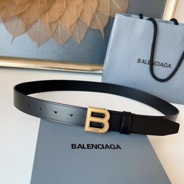 replica,repliche,fake,1:1,earrings,bracelet,ring,jewelry Balenciaga in pelle di vitello importata da 3,0 cm di larghezza con hardware vintage in rame puro (LT62Y)