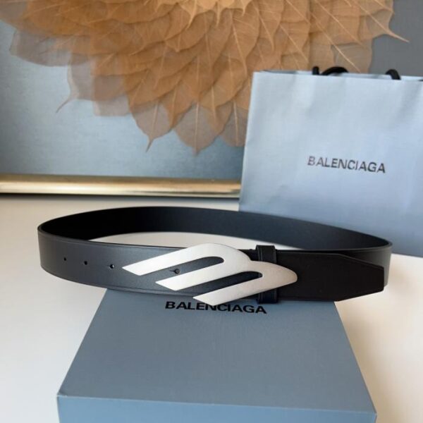 Balenciaga larghezza 3,5 cm in pelle di vitello importata con hardware vintage in rame puro (N8XN7)