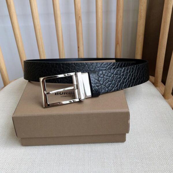 replica,repliche,fake,1:1,earrings,bracelet,ring,jewelry Nuova borsa Burberry in vitello con sincronizzazione al bancone e fibbia a forma di B placcata in palladio, larghezza 3,5 cm (ZZZJ4)
