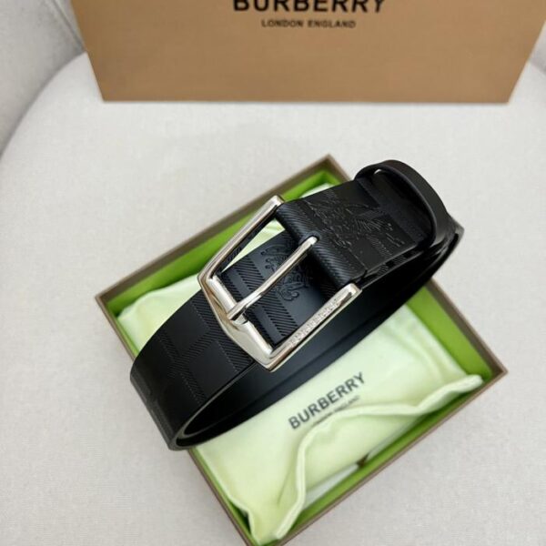 replica,repliche,fake,1:1,earrings,bracelet,ring,jewelry Cintura da uomo BURBERRY in pelle pieno fiore con fibbia in metallo abbinata, per uso esterno, bifacciale, 3,5 cm (3A7LY)