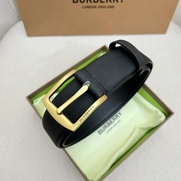 replica,repliche,fake,1:1,earrings,bracelet,ring,jewelry Cintura da uomo BURBERRY in pelle pieno fiore con fibbia in metallo abbinata, per uso esterno, bifacciale, 3,5 cm (AO4BO)