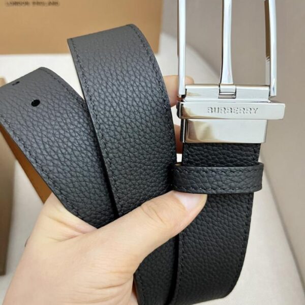 replica,repliche,fake,1:1,earrings,bracelet,ring,jewelry Cintura da uomo BURBERRY in pelle pieno fiore con fibbia in metallo abbinata, per uso esterno, bifacciale, 3,5 cm (CN9OR)