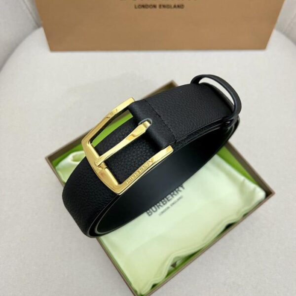 replica,repliche,fake,1:1,earrings,bracelet,ring,jewelry Cintura da uomo BURBERRY in pelle pieno fiore con fibbia in metallo abbinata, per uso esterno, bifacciale, 3,5 cm (LKYF0)