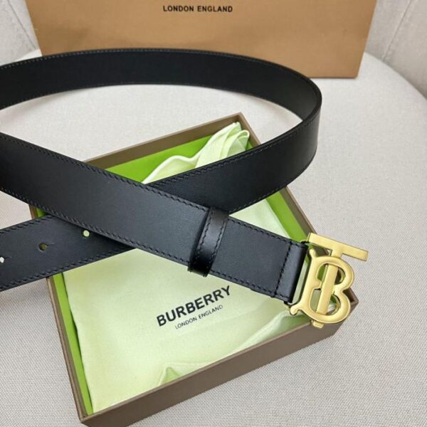 replica,repliche,fake,1:1,earrings,bracelet,ring,jewelry Cintura da uomo BURBERRY in pelle pieno fiore con fibbia in metallo abbinata, per uso esterno, bifacciale, 3,5 cm (PLUCR)
