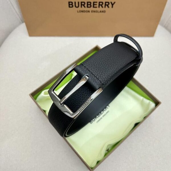 replica,repliche,fake,1:1,earrings,bracelet,ring,jewelry Cintura da uomo BURBERRY in pelle pieno fiore con fibbia in metallo abbinata, per uso esterno, bifacciale, 3,5 cm (U9AIC)