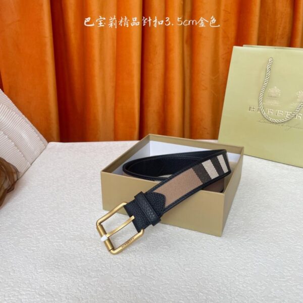 replica,repliche,fake,1:1,earrings,bracelet,ring,jewelry Cintura Burberry in pelle liscia sincronizzata con motivo cavaliere equestre (6N5T0)