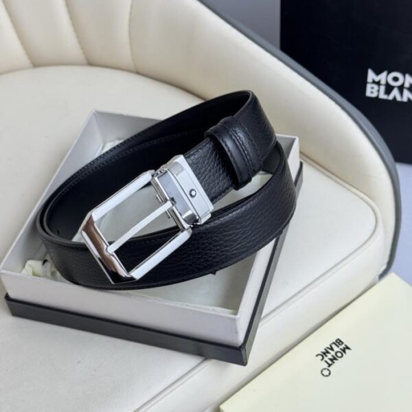 replica,repliche,fake,1:1,earrings,bracelet,ring,jewelry Montblanc largo 3,5 cm, realizzato in pelle bovina pieno fiore, con fibbia ad ardiglione di alta qualità e taglio libero per abbigliamento casual da lavoro (K9TB6)