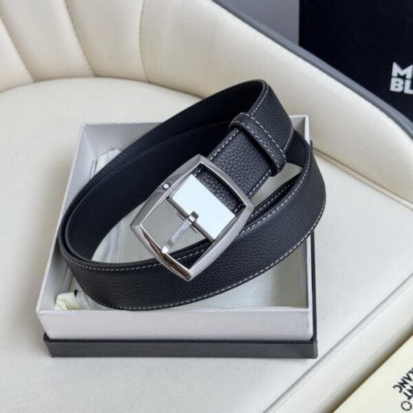 replica,repliche,fake,1:1,earrings,bracelet,ring,jewelry Montblanc largo 3,5 cm, realizzato in pelle bovina pieno fiore, con fibbia ad ardiglione di alta qualità e taglio libero per abbigliamento casual da lavoro (M26KV)