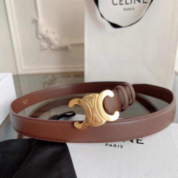 replica,repliche,fake,1:1,earrings,bracelet,ring,jewelry Cintura da donna CELINE, larghezza 2,4 cm, cucita a mano (RKW6Z)
