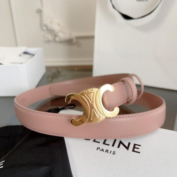 replica,repliche,fake,1:1,earrings,bracelet,ring,jewelry Cintura da donna CELINE rosa, larghezza 2,4 cm, cucita a mano (9F3TT)