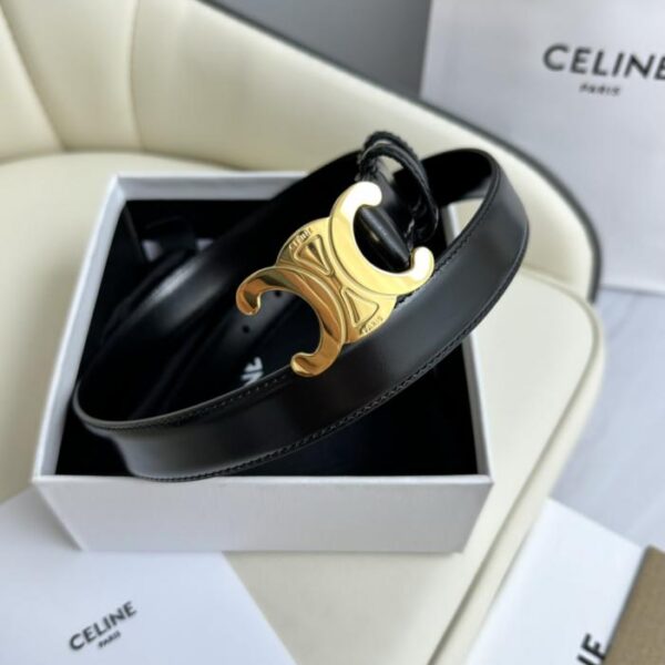 replica,repliche,fake,1:1,earrings,bracelet,ring,jewelry Celine modello originale da donna, nuovo, larghezza 2,5 cm, fibbia in ottone con motivo Arco di Trionfo, strato superiore in pelle di vitello (OI5M5)