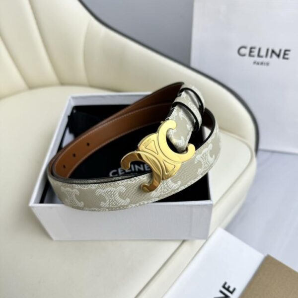 replica,repliche,fake,1:1,earrings,bracelet,ring,jewelry Celine modello originale da donna, nuovo, larghezza 2,5 cm, fibbia in ottone con Arco di Trionfo, strato superiore in pelle di vitello (U7XFA)