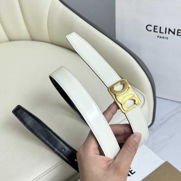 replica,repliche,fake,1:1,earrings,bracelet,ring,jewelry Celine modello originale da donna, nuovo, larghezza 2,5 cm, fibbia in ottone con motivo Arco di Trionfo, strato superiore in pelle di vitello (L7EVF)