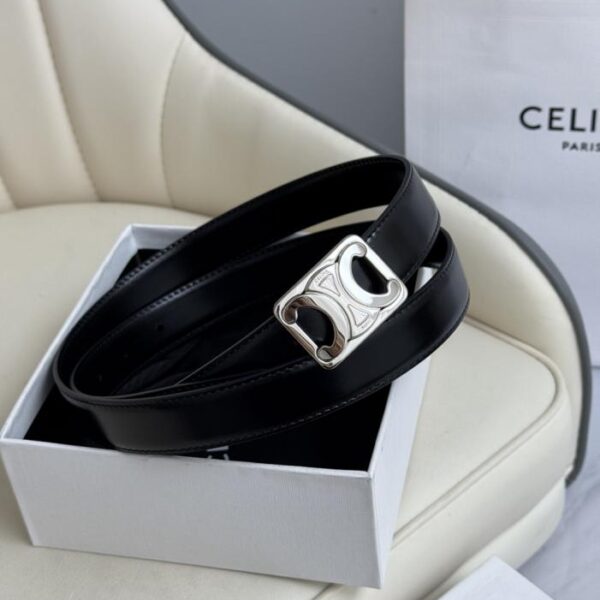 replica,repliche,fake,1:1,earrings,bracelet,ring,jewelry Celine modello originale da donna, nuovo, larghezza 2,5 cm, fibbia in ottone con Arco di Trionfo, strato superiore in pelle di vitello (Y7YG9)