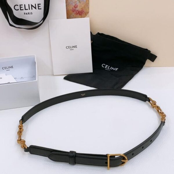 replica,repliche,fake,1:1,earrings,bracelet,ring,jewelry Cintura in pelle con morsetto CRÉCY (G587D)