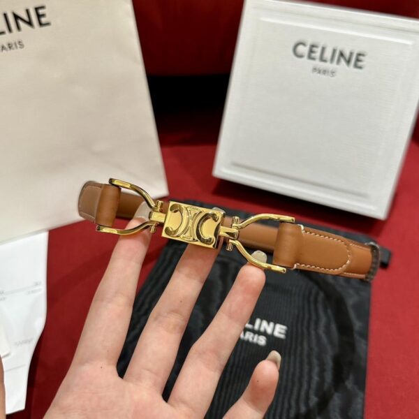 replica,repliche,fake,1:1,earrings,bracelet,ring,jewelry Cintura Céline, larghezza 1,8 mm, pelle di vacchetta importata, da donna (38HTZ)