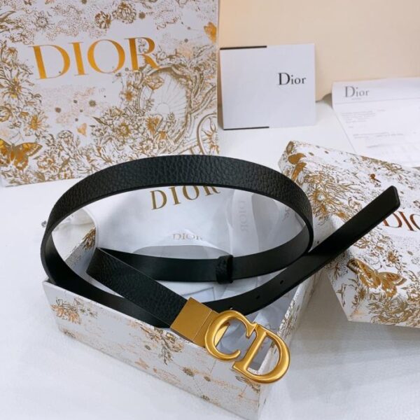 replica,repliche,fake,1:1,earrings,bracelet,ring,jewelry Cintura Dior Saddle Belt con hardware rotante, reversibile, 2,0 cm (6XAGF)
