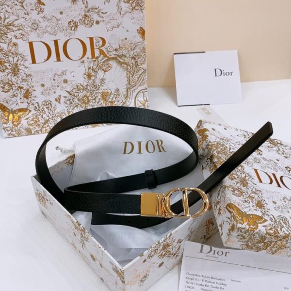 replica,repliche,fake,1:1,earrings,bracelet,ring,jewelry Cintura Dior Saddle Belt con hardware rotante, reversibile, 2,0 cm (FA8DY)