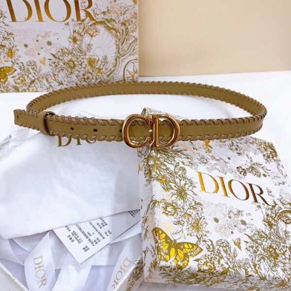 replica,repliche,fake,1:1,earrings,bracelet,ring,jewelry Cintura Dior Saddle Belt Montaigne Star CD in pelle liscia nera da 20 mm (KGP42)