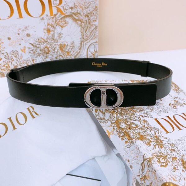 replica,repliche,fake,1:1,earrings,bracelet,ring,jewelry Cintura Dior Montaigne CD in pelle di vitello 2,5 cm (AF4NY)