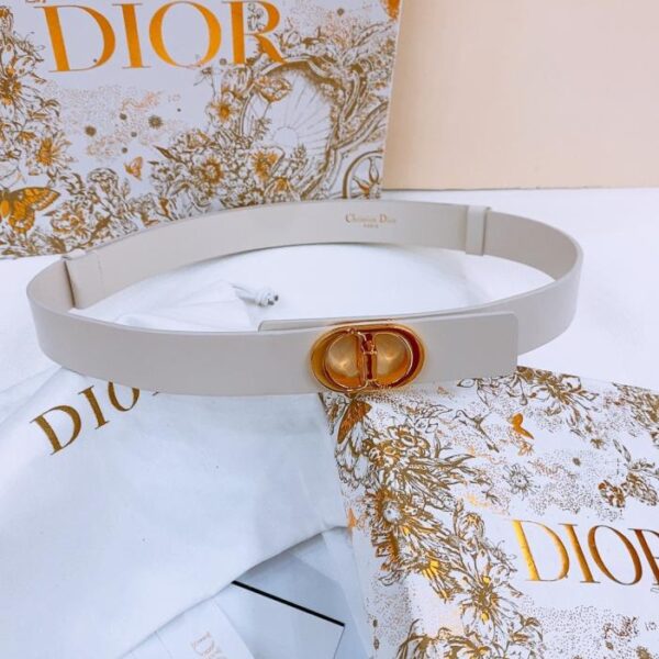 replica,repliche,fake,1:1,earrings,bracelet,ring,jewelry Cintura Dior Montaigne CD in pelle di vitello 2,5 cm (TTF6N)