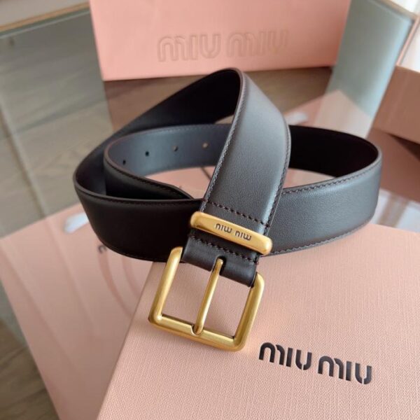 replica,repliche,fake,1:1,earrings,bracelet,ring,jewelry MiuMiu larghezza 3,5 cm n. 5CC536 pelle di vitello bifacciale (MGJ2C)