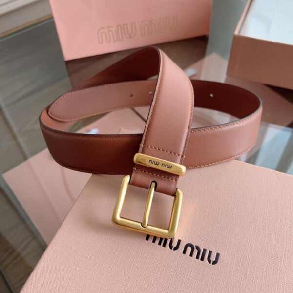 replica,repliche,fake,1:1,earrings,bracelet,ring,jewelry MiuMiu Larghezza 3,5 cm N. 5CC536 Pelle di vitello bifacciale (JWPE2)