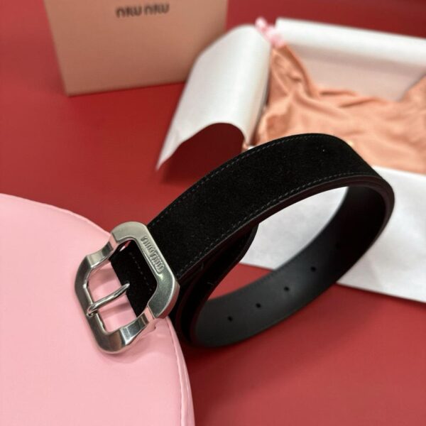 replica,repliche,fake,1:1,earrings,bracelet,ring,jewelry Cintura in pelle nuova Miu Miu 3,4 cm (L4L31)