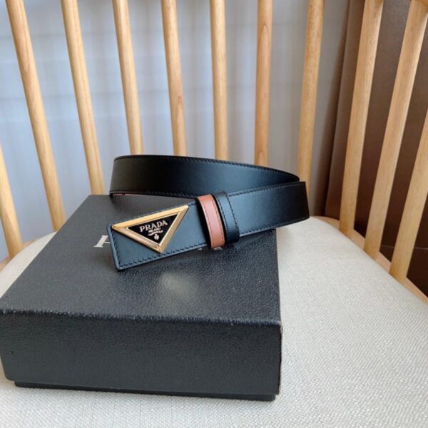 replica,repliche,fake,1:1,earrings,bracelet,ring,jewelry Cintura in pelle lucida PRADA ultimo modello (7FYK8)