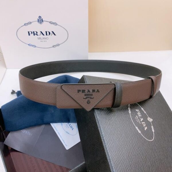 replica,repliche,fake,1:1,earrings,bracelet,ring,jewelry Cintura con fibbia PRADA ultimo modello 3,5 cm (7LFQ3)