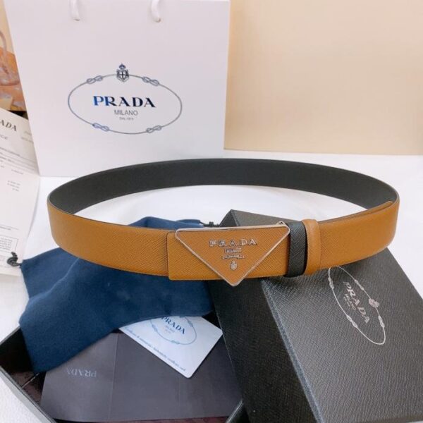 replica,repliche,fake,1:1,earrings,bracelet,ring,jewelry Cintura con fibbia PRADA ultimo modello 3,5 cm (ZXBY5)
