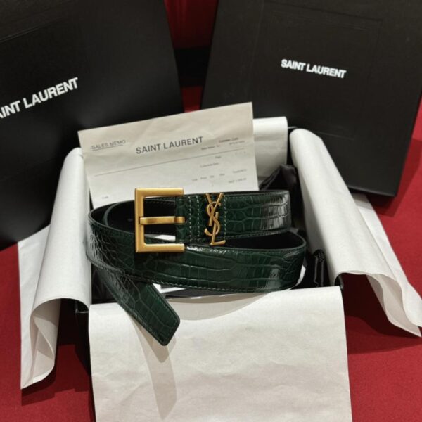 replica,repliche,fake,1:1,earrings,bracelet,ring,jewelry Cintura da donna Yangshulin ysl nuova larghezza 3,0 cm (0VCF3)