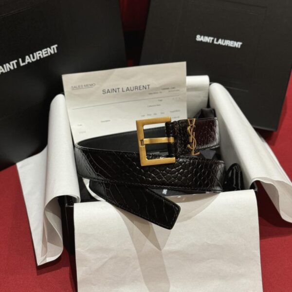 replica,repliche,fake,1:1,earrings,bracelet,ring,jewelry Cintura da donna Yangshulin ysl nuova larghezza 3,0 cm (YNUOK)