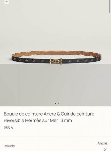 replica,repliche,fake,1:1,earrings,bracelet,ring,jewelry Nuovo hardware boutique ANCRE con pelle Epsom importata, larghezza 13 mm, cintura da donna Hermes (GKCA2)