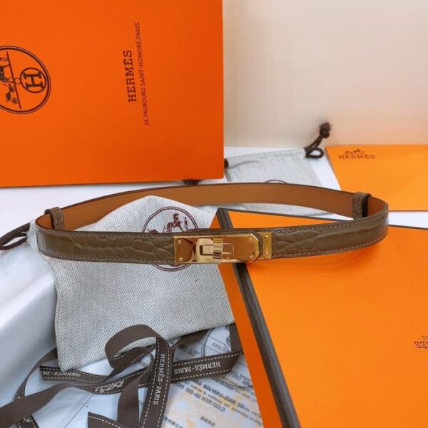 replica,repliche,fake,1:1,earrings,bracelet,ring,jewelry Cintura Kelly 1.8 in pelle di vitello Epsom con stampa coccodrillo (I0V1F)