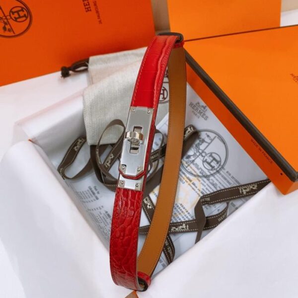 replica,repliche,fake,1:1,earrings,bracelet,ring,jewelry Cintura Kelly 1.8 in pelle di vitello Epsom con stampa coccodrillo (UPJKG)