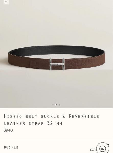 replica,repliche,fake,1:1,earrings,bracelet,ring,jewelry Cintura da uomo Hermès Hisseo Belt-Togo-32MM(E2AVD)